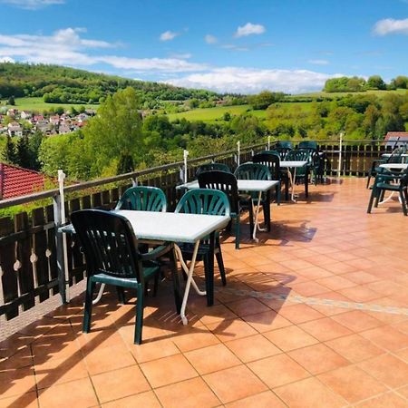 Cafe Pension Sonnenkanzel Staatsbad Brückenau Εξωτερικό φωτογραφία