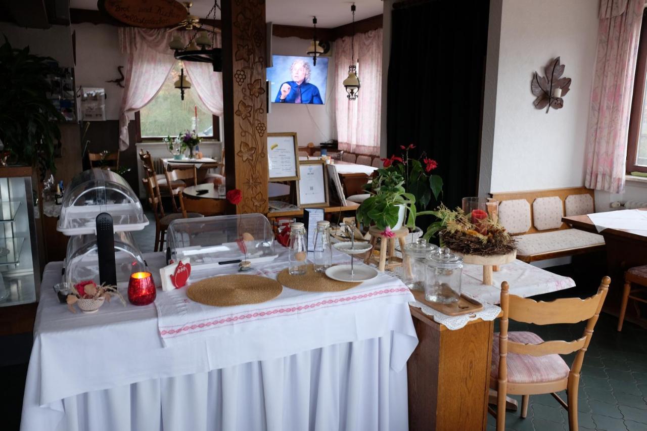 Cafe Pension Sonnenkanzel Staatsbad Brückenau Εξωτερικό φωτογραφία