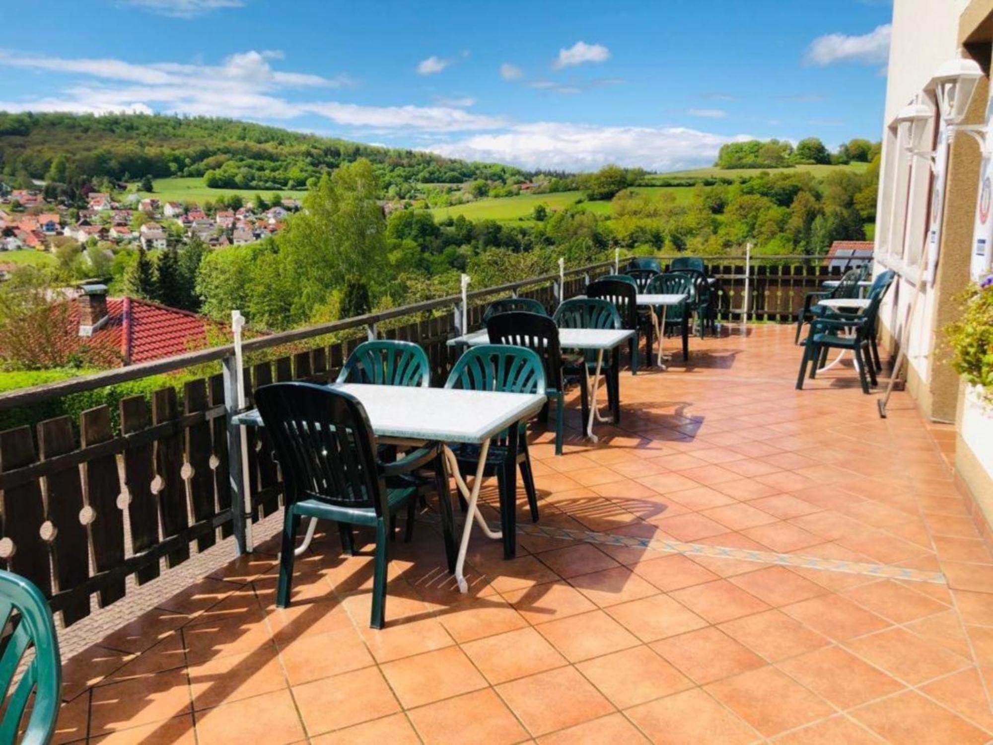 Cafe Pension Sonnenkanzel Staatsbad Brückenau Εξωτερικό φωτογραφία