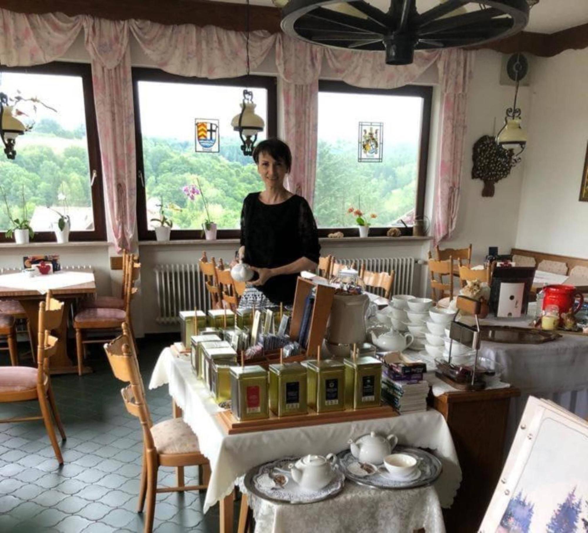 Cafe Pension Sonnenkanzel Staatsbad Brückenau Εξωτερικό φωτογραφία